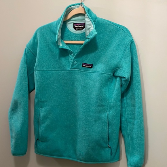 Patagonia Sweaters - Patagonia Lightweight Better Sweater Marsupial Pullover Jacket teal/seafoam